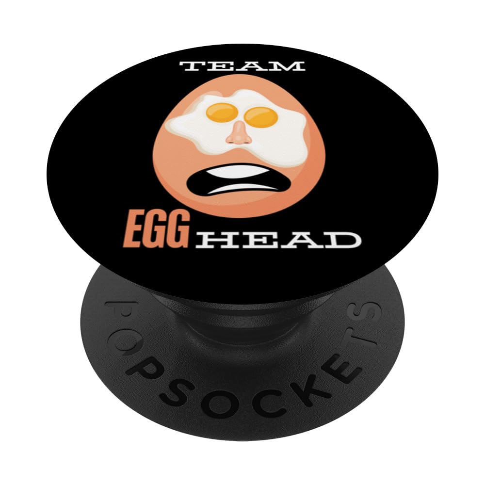 Egg Head Quiz teams tees Smarty Pant Funny Egg Head PopSockets Swappable PopGrip