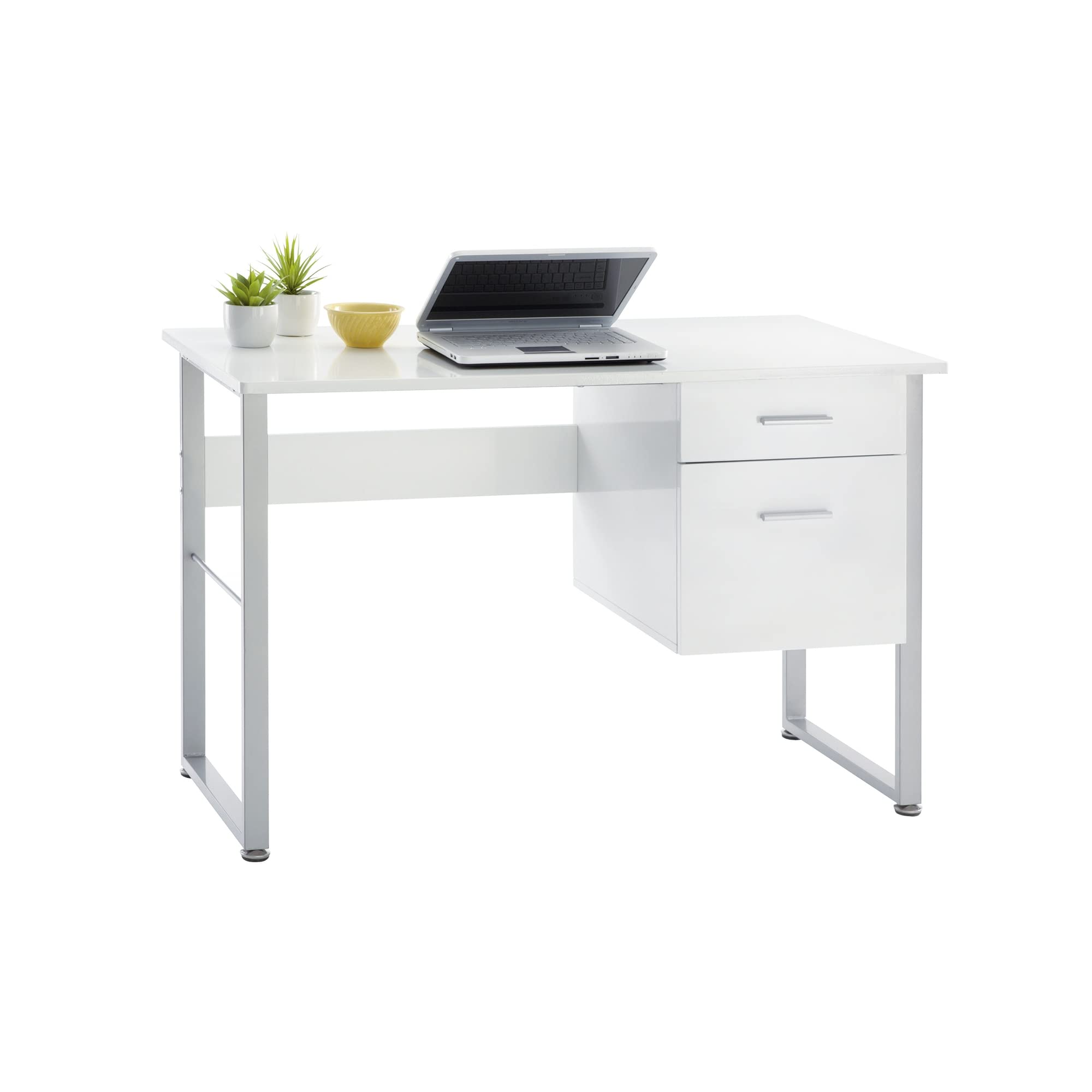 OfficeMaxRealspace® Halton 48"W Computer Desk, White