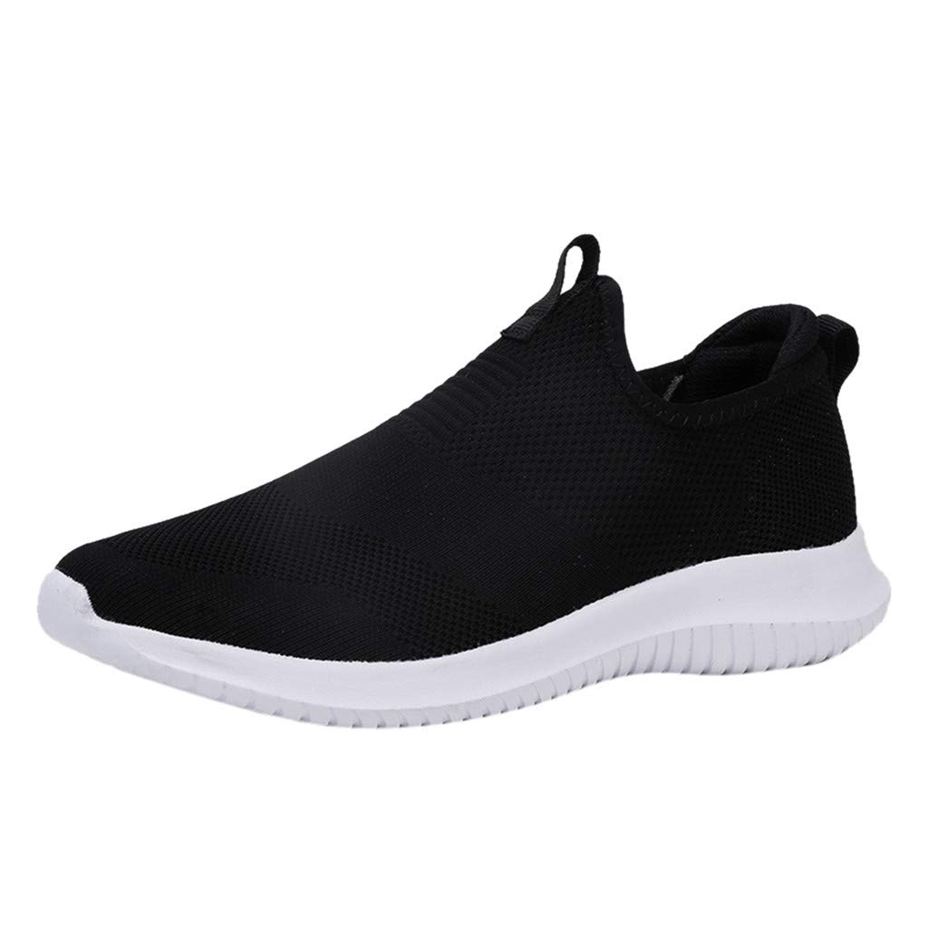 SusenstoneMen's Running Shoes - Breathable Mesh - Comfortable - Lightweight - Low Shoes - No Laces, Casual Sneakers