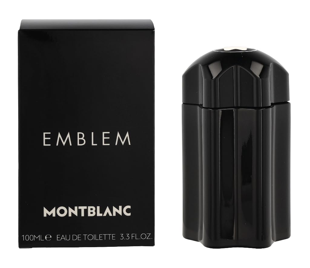 MONTBLANCEmblem Eau de Toilette - Long Lasting Fragrance with notes of Grapefruit, Cinnamon Leaves & Patchouli - Woody & Aromatic - 3.3 fl. oz.