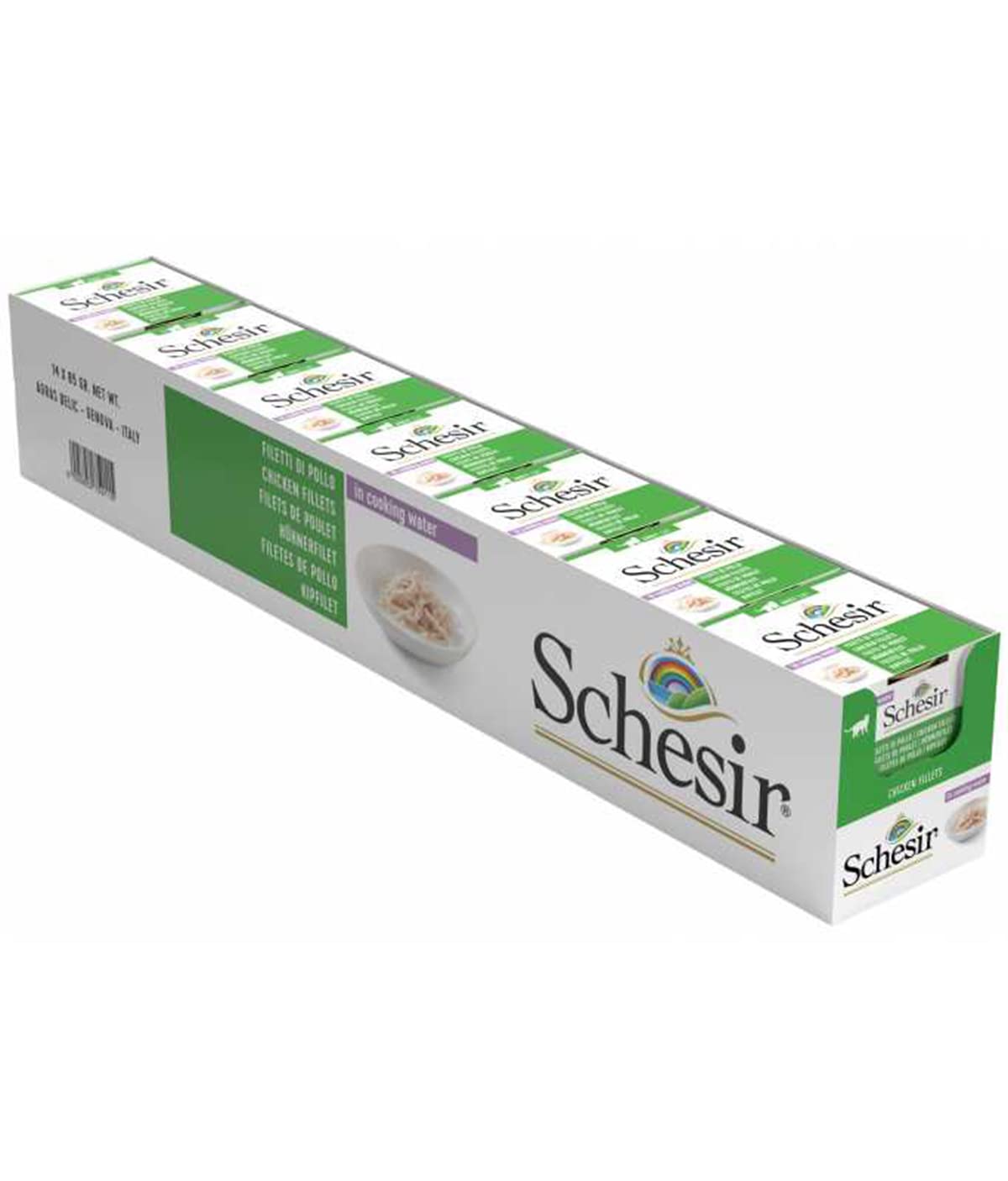 Schesir Cat Wet Food-Chicken Fillets Natural Style 85g Pack of 14