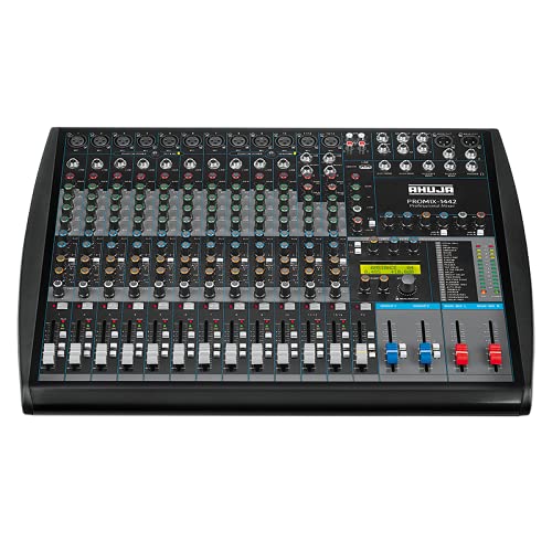 PROMIX-1442 With Built-in MP3 Player, 48V Phantom Supply on all Channel AC Operation with 24 Digital Effects, 2 Group Outputs Digital Effects for Versatile Sound Management