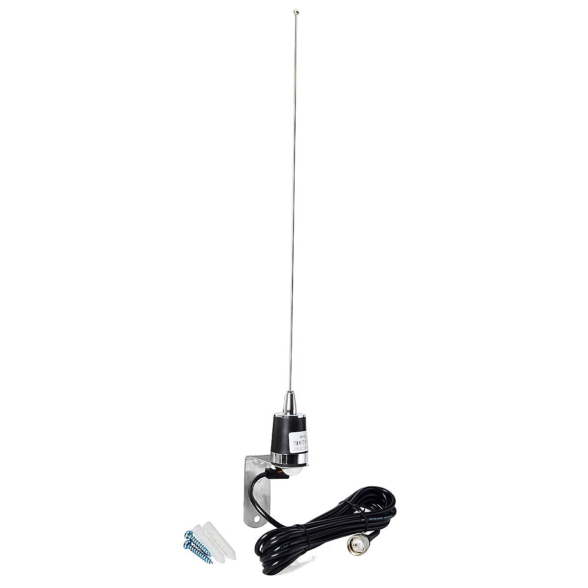 HYS Dual Band 144/430MHz NMO Mobile FM Transceiver 2m/70cm Car Antenna Coaxial Cable UHF PL259 Connector with Fixed Bracket for Yaesu Kenwood HYT Vertex Icom Mobile Radios