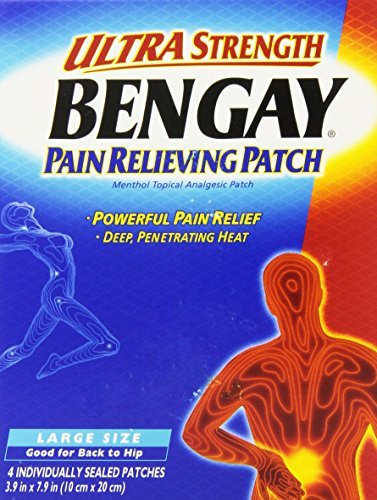 BengayUltra Strength, Pain Relieving Patch, Large Size, 4 Count - Buy Packs and SAVE (Pack of 3)