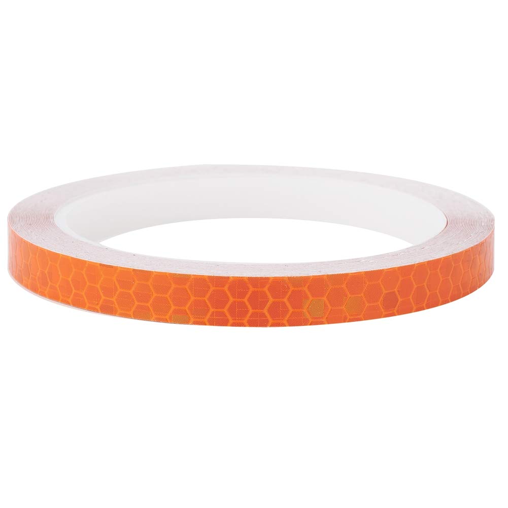 ATMOMOOrange Car Reflective Safety Warning Conspicuity Tape Strip Sticker DIY Sticker Film Roll for Car Truck Bicycle, 0.39'' x 3.15''