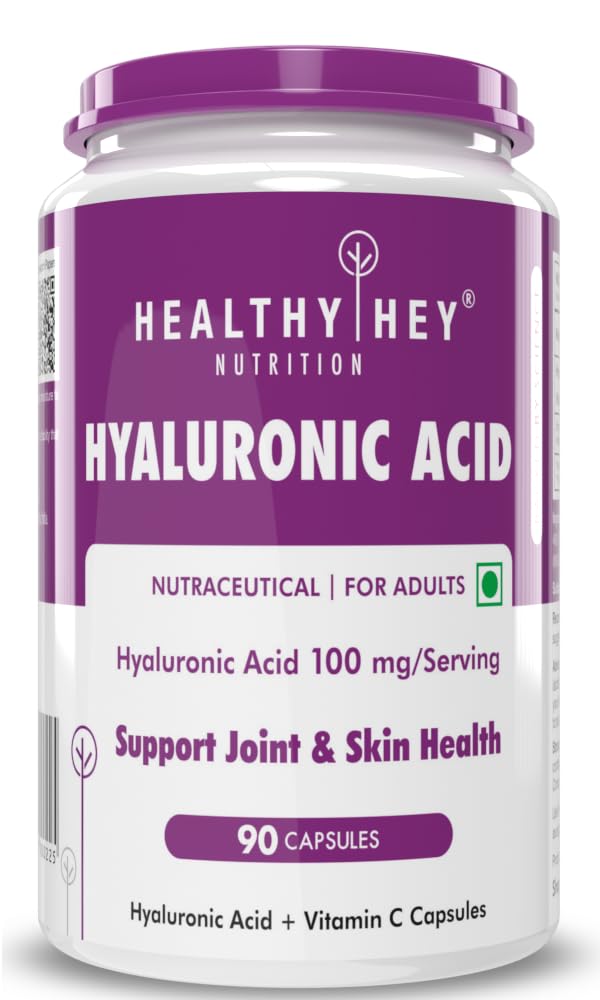 Healthyhey Nutrition Hyaluronic Acid 2X Plus Veg Capsules -90 Count