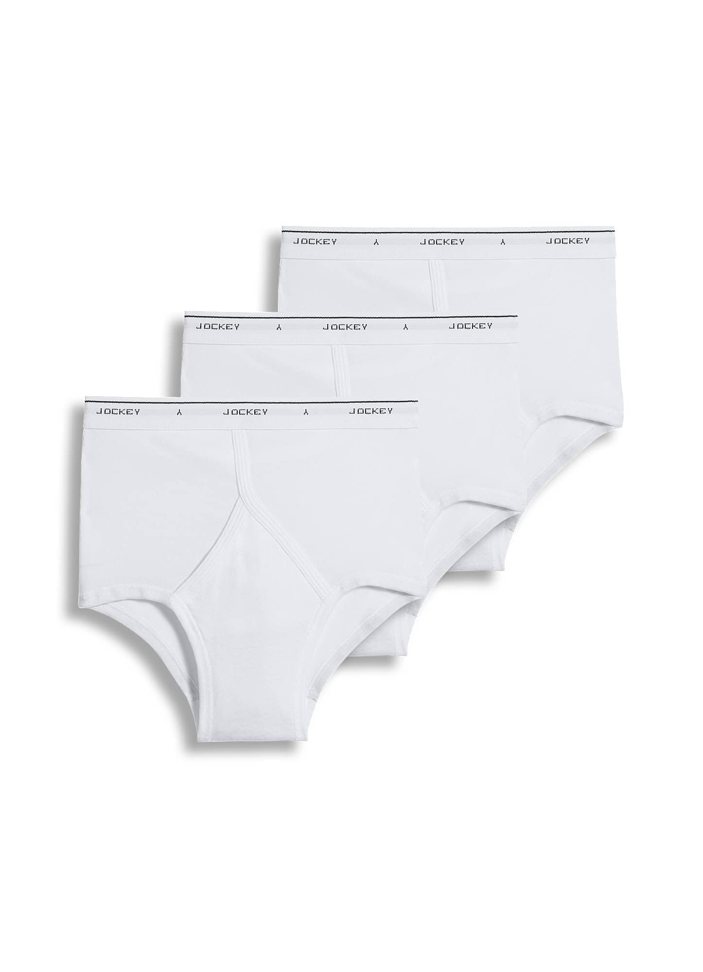 JockeyMen's Underwear Classic Full Rise Briefs - Pack of 3