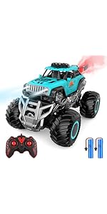 iBlivers Remote Control Monster Truck, 2.4GHz All Terrain RC Cars, Remote Control Monster Car wit...