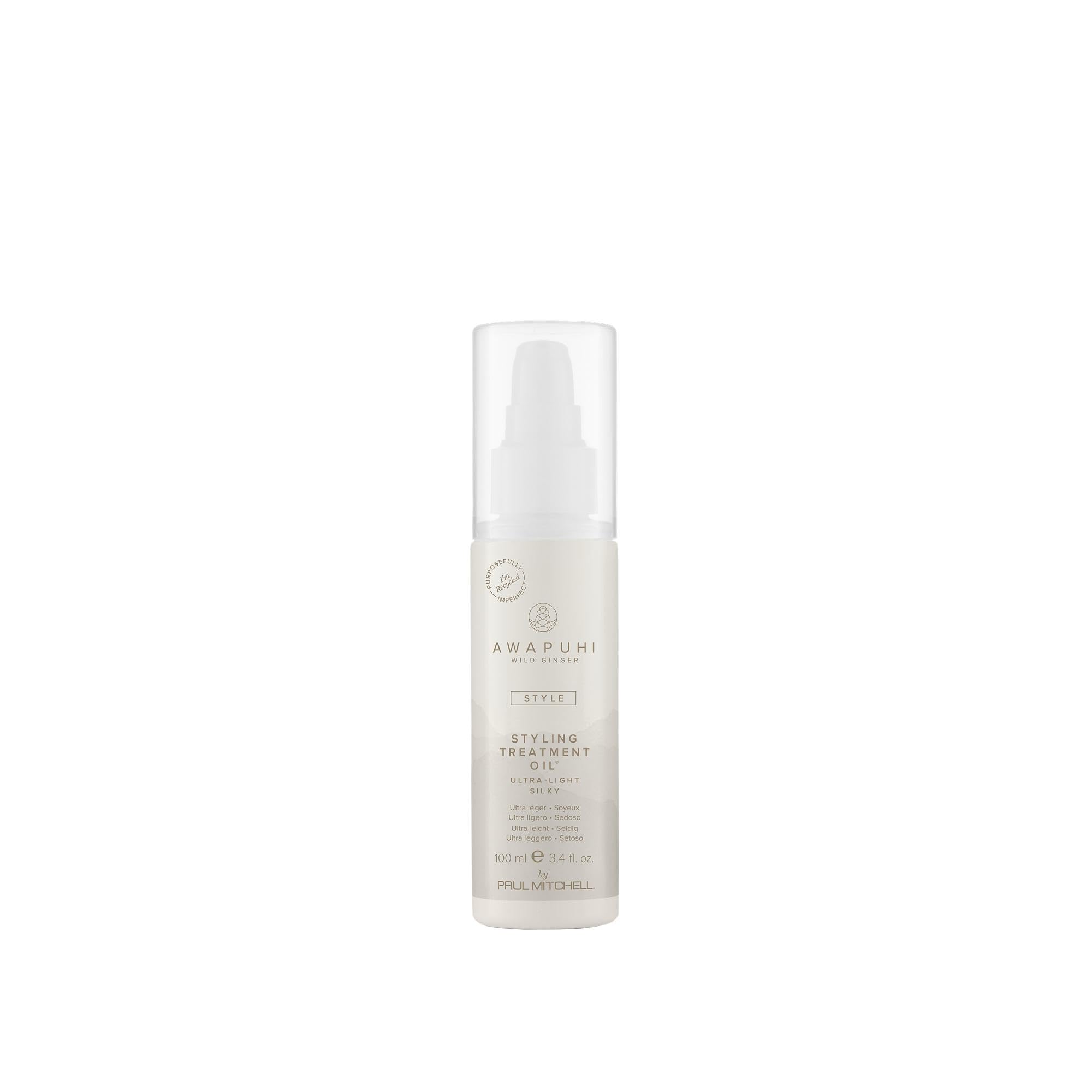 Awapuhi Wild Ginger by Paul Mitchell Styling Treatment Oil, Dry-Touch, Leave-In Formula, For All Hair Types