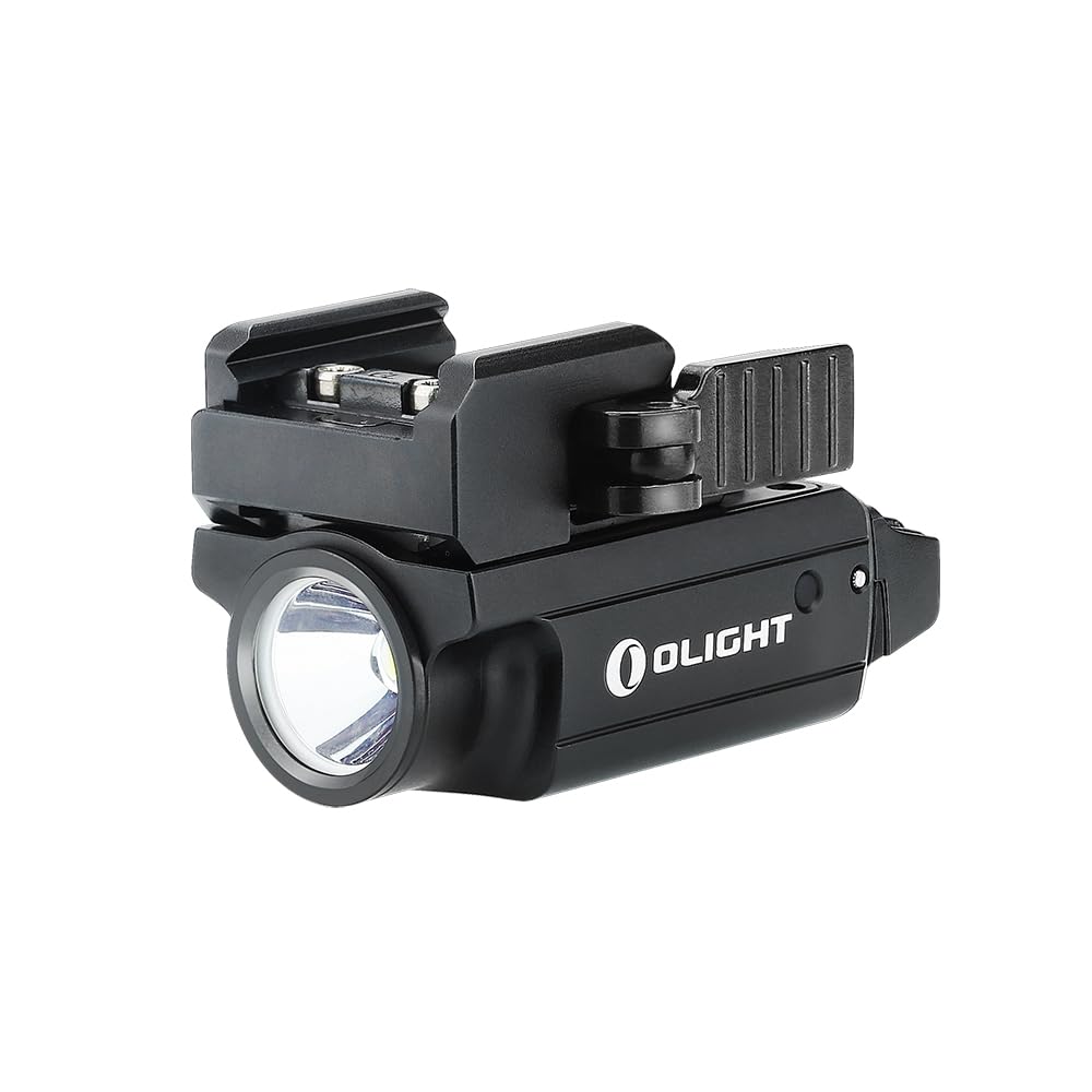 OLIGHT PL-Mini 2 Valkyrie 600 Lumens Magnetic USB Rechargeable Compact Weaponlight with Adjustable Rail, High Performance CW LED Tactical Flashlight with Built-in Battery