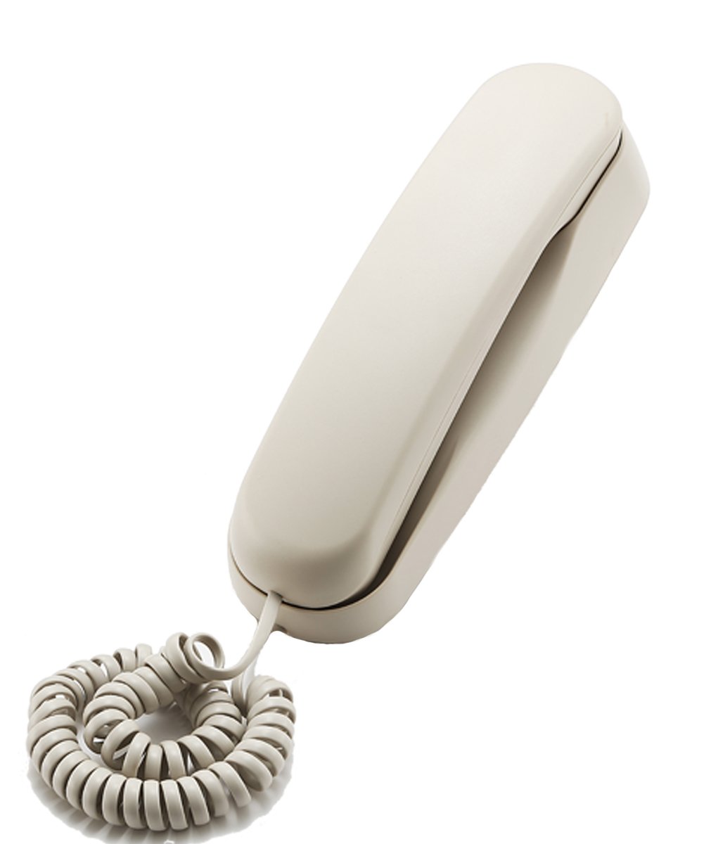 KerLiTar K-037 Slim-line Corded Phone Wall Mountable Landline Telephone Waterproof and Moisture-Proof for Office Home Hotel Bathroom(Beige)