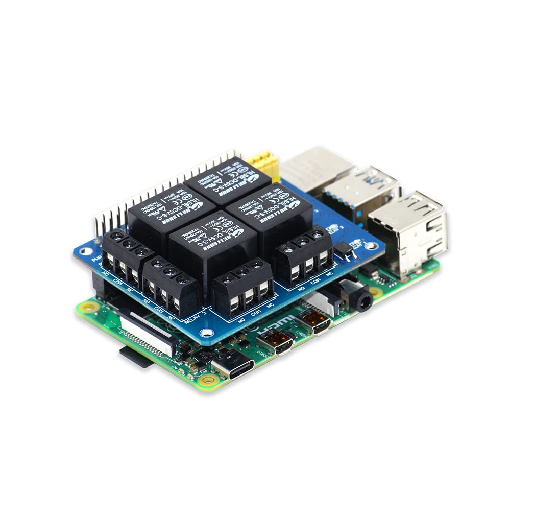 PiRelay EXPANSION BOARD FOR RASPBERRY PI Raspberry Pi A+/B+/2B/3B/3B+ Loads up to 240VAC/7A,125VDC/10A by SB Components