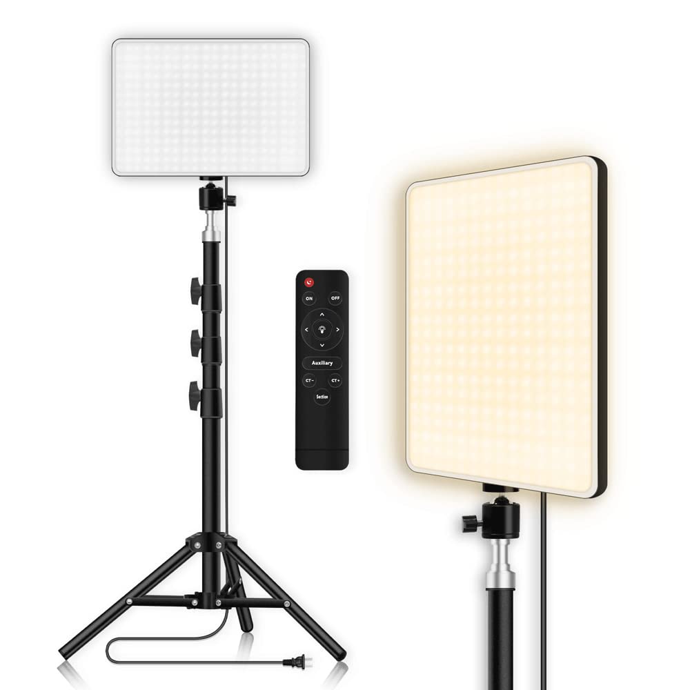 showkah® LED Camera Light Portable Photography Light Dimmable Studio Lights for Photo Shooting | Vlog Making | Filming | Online Video Food Recording With Tripod Stand 11 Inch LED Studio Light