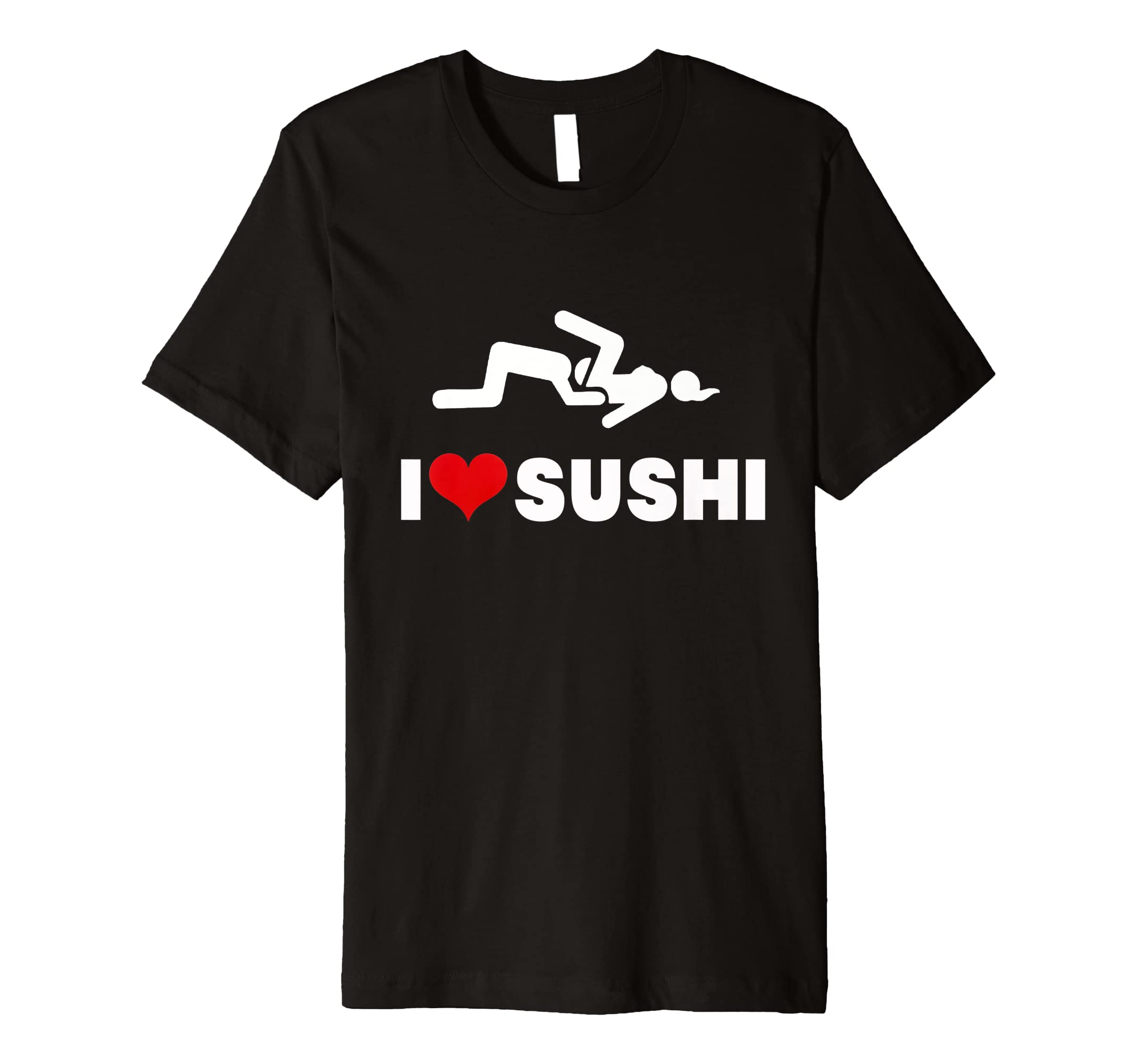 Funny Humor Erwachsene Cunnilingus Japan I Love Sushi Premium T-Shirt