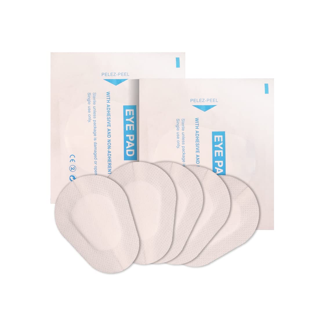 40pcs Adhesive Eye Patches for Adults/Kids,White Color Non-Woven Breathable Adhesive Bandages Wound Dressings for Adults/Kids