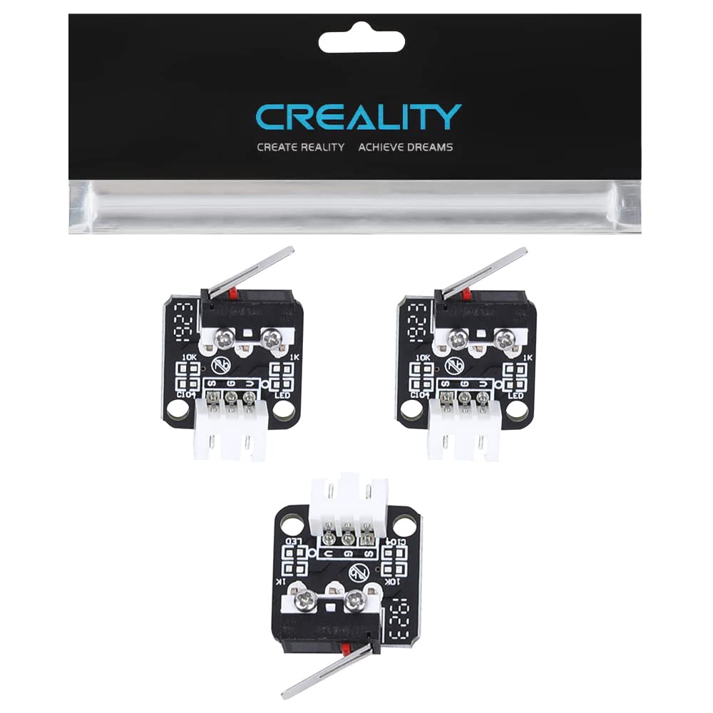 Creality Official Limit Switch End Stop 3PCS 3D Printer Part Compatible with Ender 3 / Ender 3 Pro/Ender 3 V2 / Ender 5 Series/CR-10 Series 3D Printer