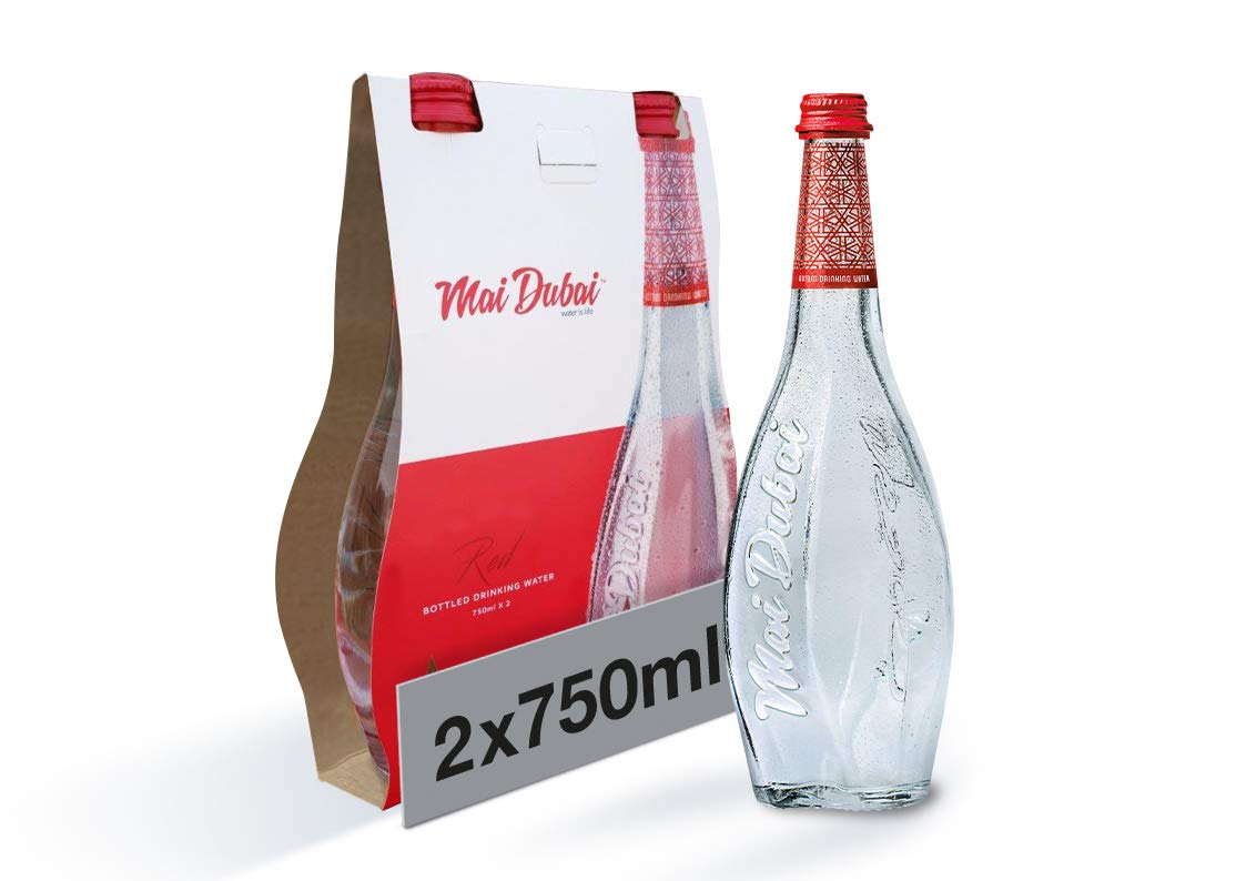 Mai Dubai Still Water In Glass Bottle, 2 X 750 ML