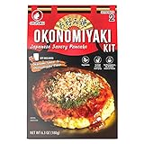 Otafuku Okonomiyaki Kit- Includes Okonomiyaki Flour and Okonomiyaki Sauce for Japanese Savory Okonomiyaki Pancakes (1 Kit)