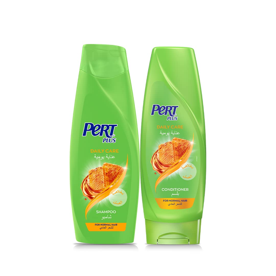 Pert Plus Daily Care Conditioner with Honey Extract, 360ML + Pert Plus Daily Care Shampoo, 400ML