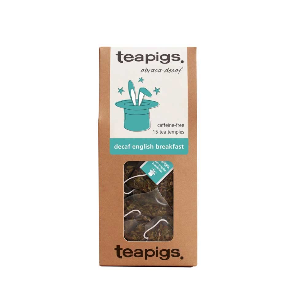 Tea Pigs, Decaf English Breakfast, (1 Pack of 15 Temple Tea Bags