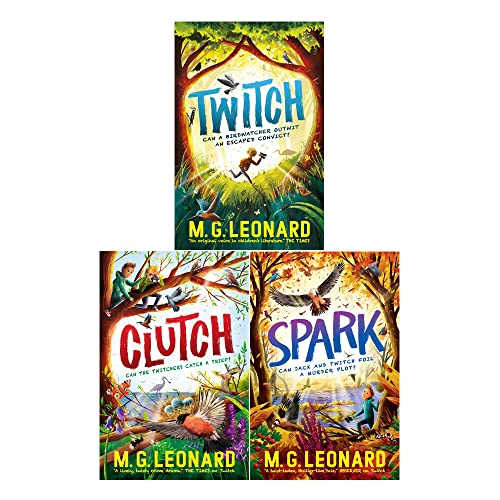 M. G. Leonard The Twitcher Series Collection 3 Book Set Inc Clutch, Spark & Twitch