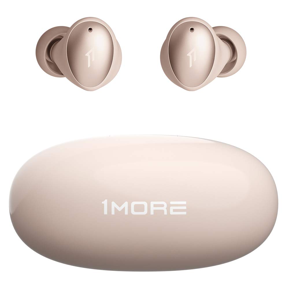 1MORETrue Wireless Earphones, Bluetooth Earbuds In Ear with Lightweight Design, IPX5 Waterproof, 22H Playtime Wireless Headphone, Type C Quick Charge with Dual ENC Microphone, Colorbuds Gold