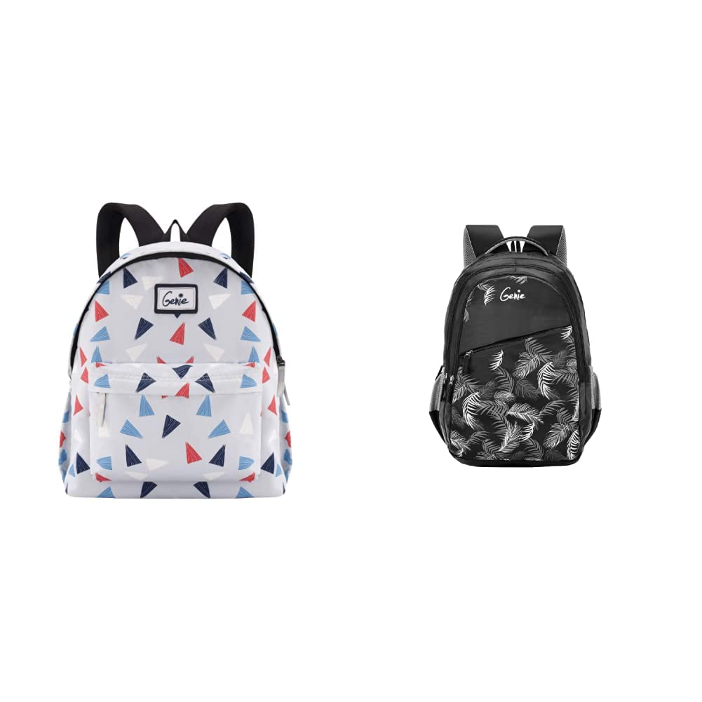 Genie 13 Ltrs Grey Casual Backpack (CONFETTI14CBGRE)