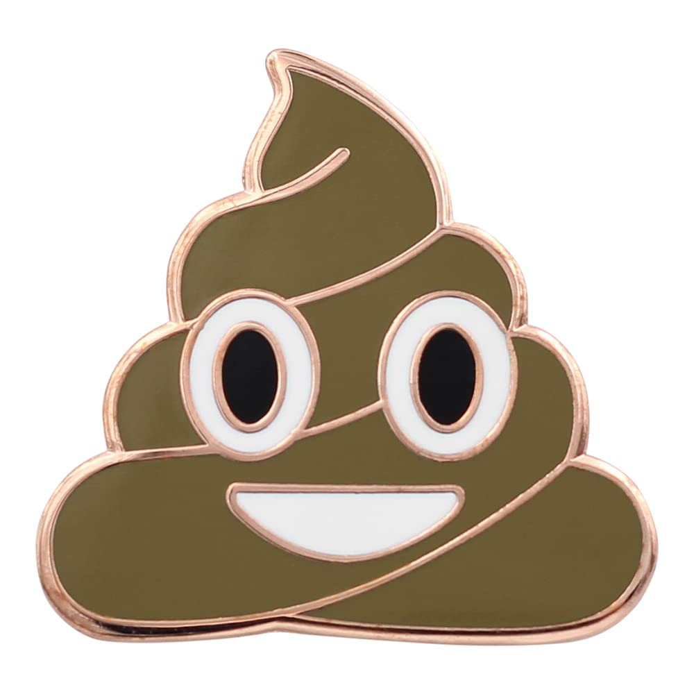 Buy Poop Emoji Pin Series by Real Sic - Emoji Poop Enamel Pins ...