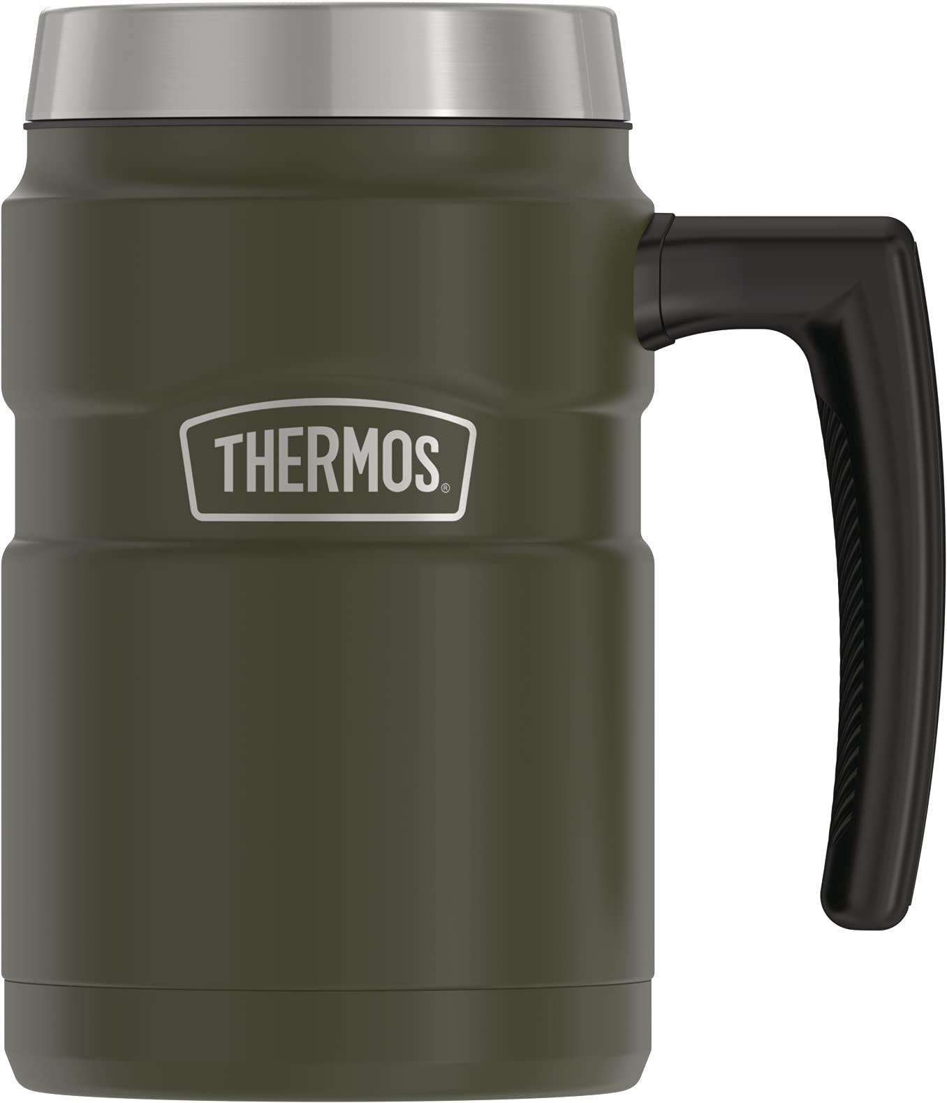 THERMOSStainless King 16oz Desk Mug, 16 Ounce, Matte Green