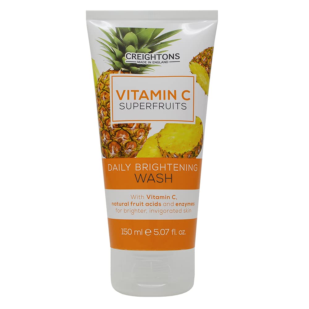 Creightons Vitamin C Superfruits Daily Brightening Wash (150 ml) - A Refreshing and Invigorating Daily Facial Wash with Vitamin C, Natural Fruit Acids & Enzymes to Enhance Skin Natural Radiance Cream