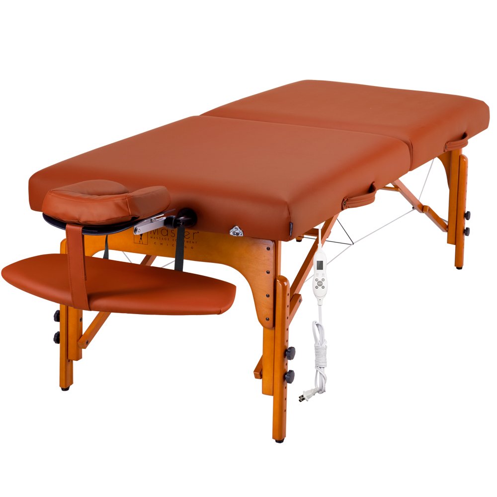 Master Massage 31" Santana Therma Top Portable Massage Table Package (Built in Heating Pads)- Esthetician Bed- Folding Massage Table with Heated Top