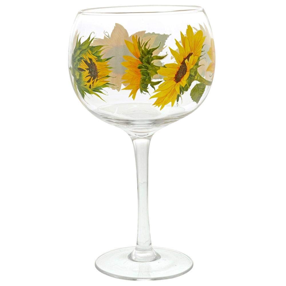 Ginology Sunflower Copa Glass