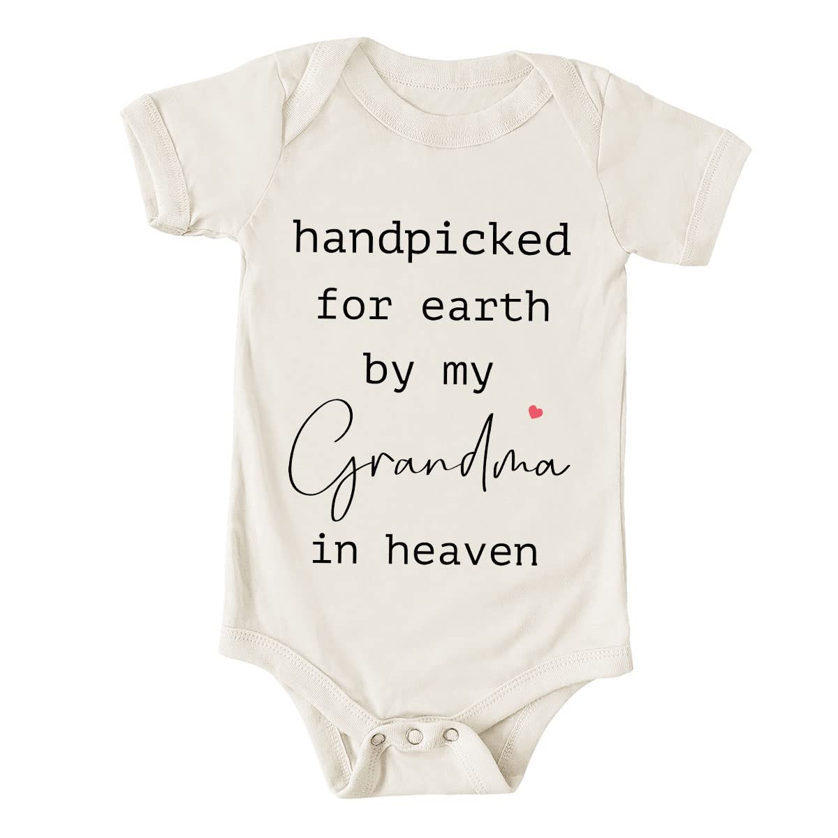 Handpicked For Earth By My Grandma in Heaven Onesie, Handpicked By My Grandma Toddler Shirt, Baby Shower Gifts (Baby Onesie)