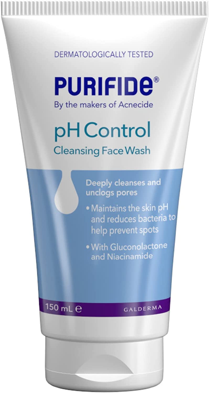 Purifide by Acnecide pH Control Face Wash for Acne and Spot Prone Skin, Cleanser for Women and Men 150ml