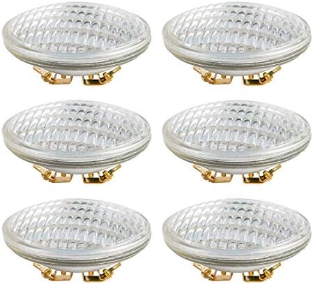 SHUWDKAR PAR36 LED Landscape Bulb 12V 12W 1280LM 100W Halogen Landscape Bulbs 6000K AC/DC 12-36V, Water Resistant, PAR36 LED 12V Flood Light Tractor Light, 6 Pack