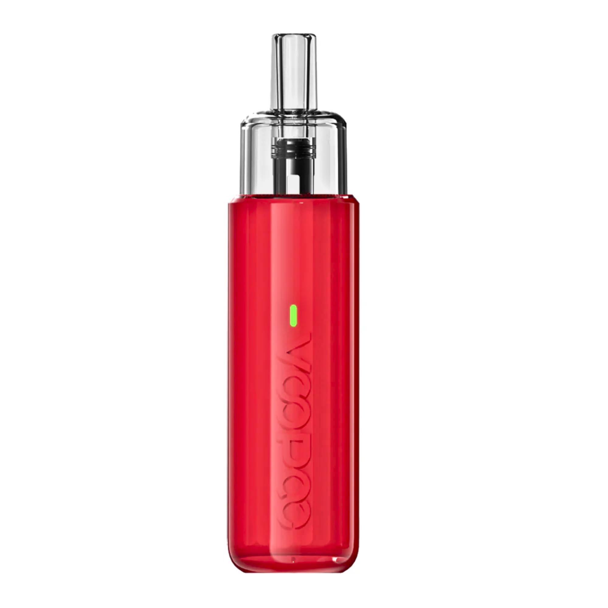 VOOPOO Doric Q Vape Kit - E Cigarette Starter Vape Kit 15W Long Lasting 800mAh Built-In Battery, Fast Charging, Inhale Activation, Smooth MTL Vaping, TPD Compliant Ecig, 2ml No Nicotine (Bagonia Red)