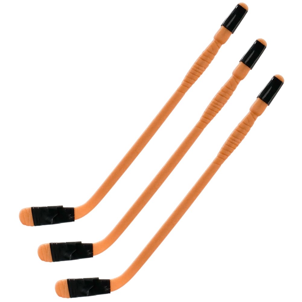 Set of 3 Hardcore Brown Hockey Sticks for WWE Wrestling Action Figures