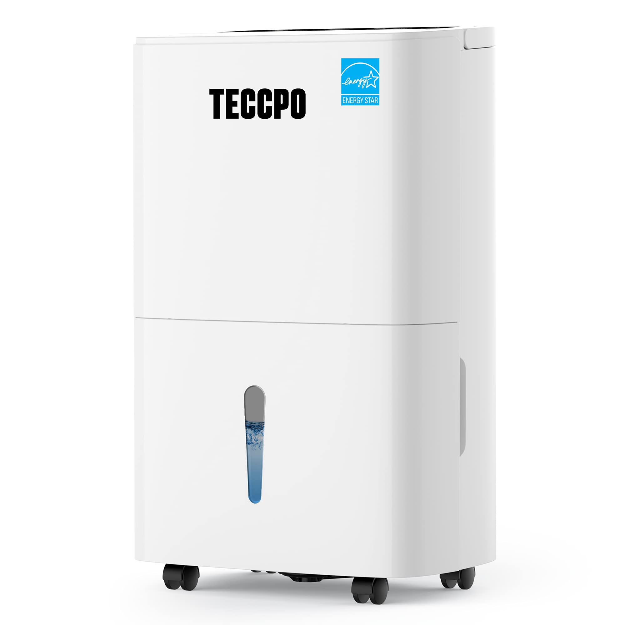 TECCPO 3500 Sq.Ft Dehumidifier, 35 Pint Dehumidifier for Home and Basements, Intelligent Humidity Control, Continuous Draining