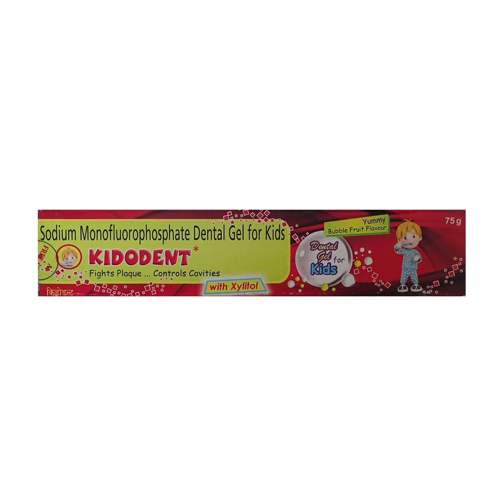 Kidodent Dental Gel - 75 g (Controls Plaque,Pack of 3)