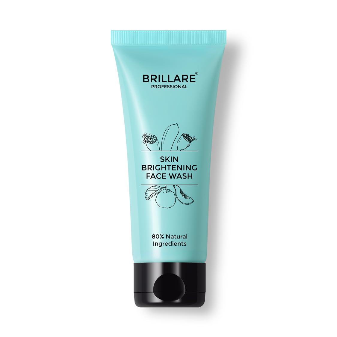 Brillare Professional Skin Brightening/Lightening Face Wash, Enriched With Lime Cavier, Papaya & Multifruit Extract, For Pigmented, Tanned Skin & Dark Spots, 100 ml