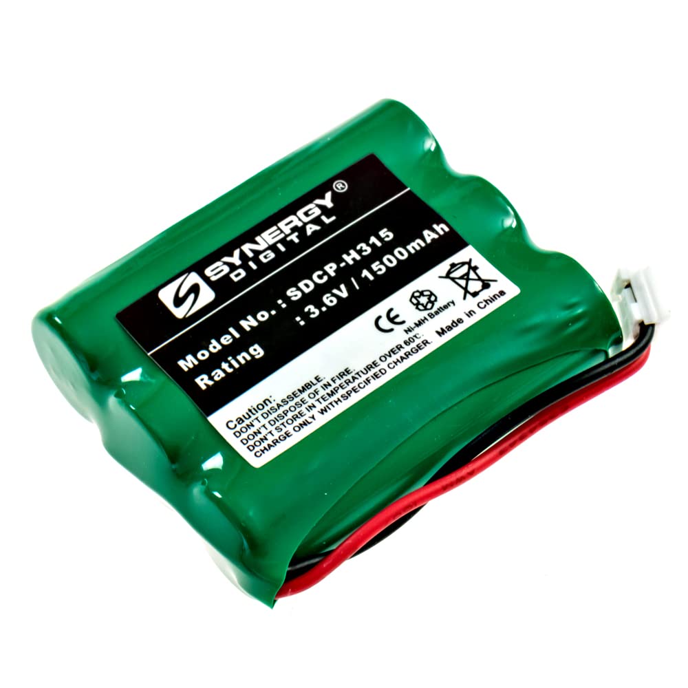 Synergy Digital Cordless Phone Battery, Compatible with V-tech 80-5071-00-00 Cordless Phone, (Ni-MH, 3.6V, 1500 mAh) Ultra Hi-Capacity, Compatible with Vtech 80-5071-00-00 Battery