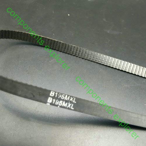 Fevas MXL Timing Belt,195/196 Teeth,6mm Width,Closed-Loop, Endless - (Length: MXL-B195-6, Number of Pcs: 5pcs)