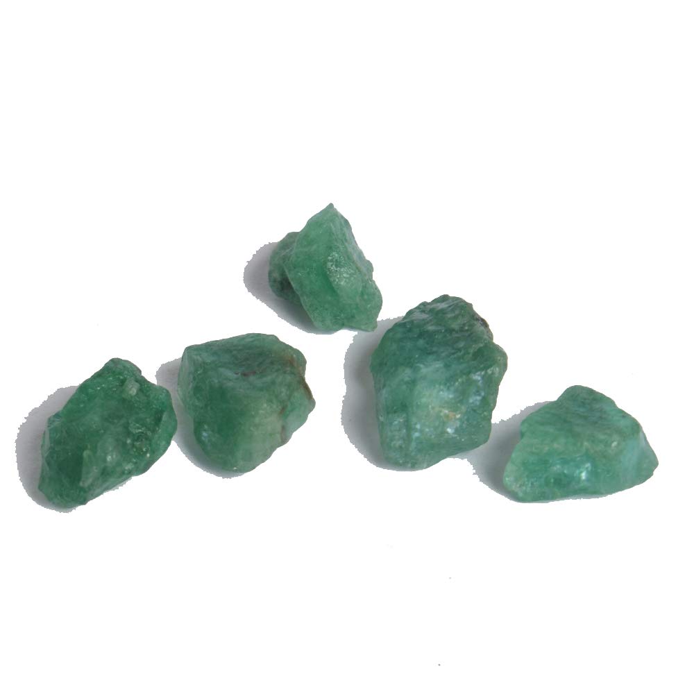 Untreated Raw Rough Emerald 30.50 Ct. Lot of 5 Pcs Healing Crystal Natural Green Emerald Gem