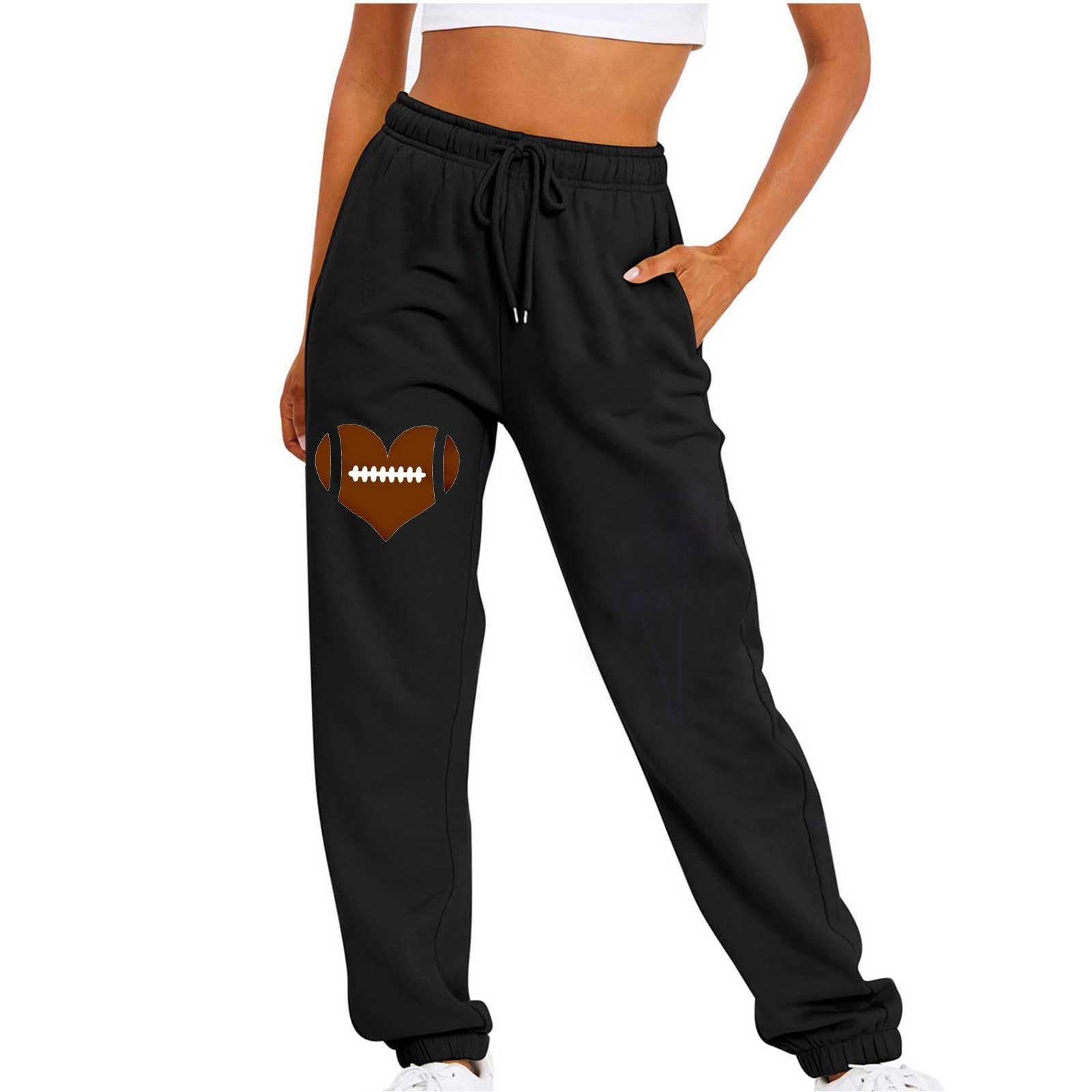 Women's Active High Waisted Sweatpants Sporty Gym Athletic Fit Baggy Lounge Jogger Sweatpants Pants with Pockets 2023