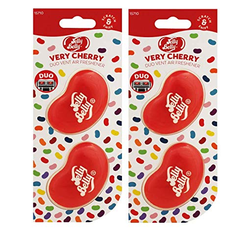 AoE PerformancePack Of 2 Jelly Belly Very Cherry Mini Vent 3D Gel Duo Pack Air Freshener Car