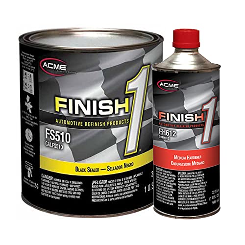 acme Sherwin-Williams Finish 1 4.1 VOC Black Enamel Sealer Undercoat Medium Gallon Kit