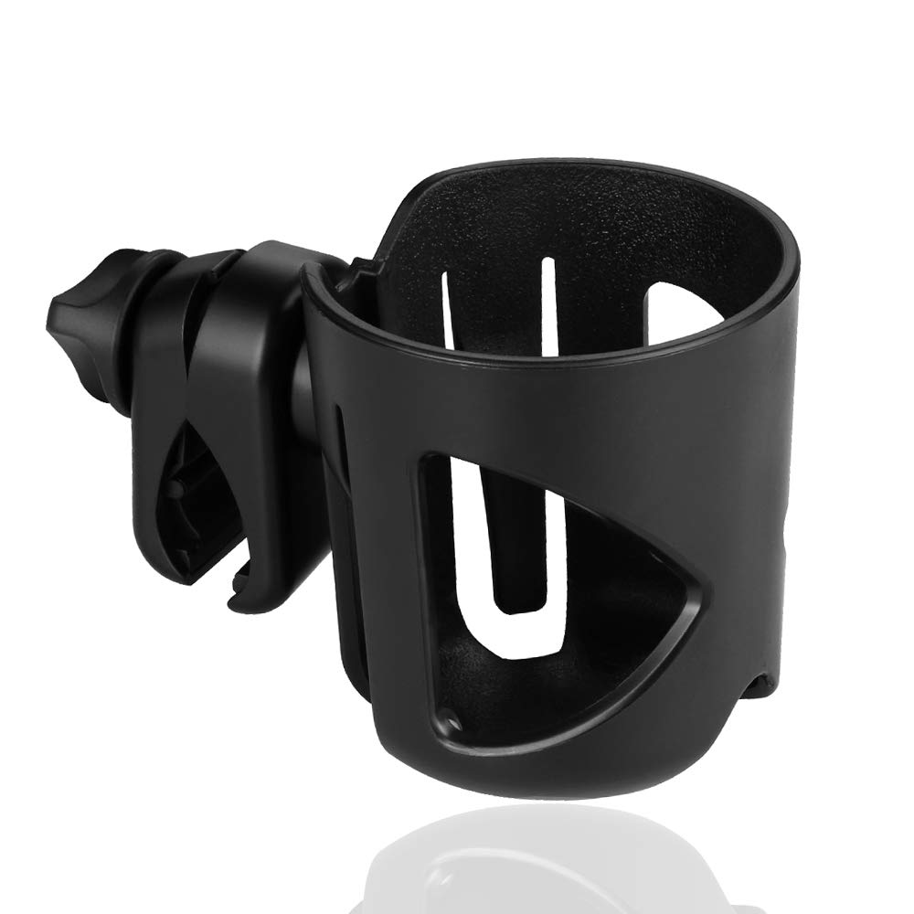 Accmor Universal Walker Cup Holder, Wheelchair Cup Holder, Rollator Cup Holder, 360° Rotatable Bottle Holder for Wheelchair, Walker, Rollator, Mobility Scooter, Walker Wheelchair Accessories, Black