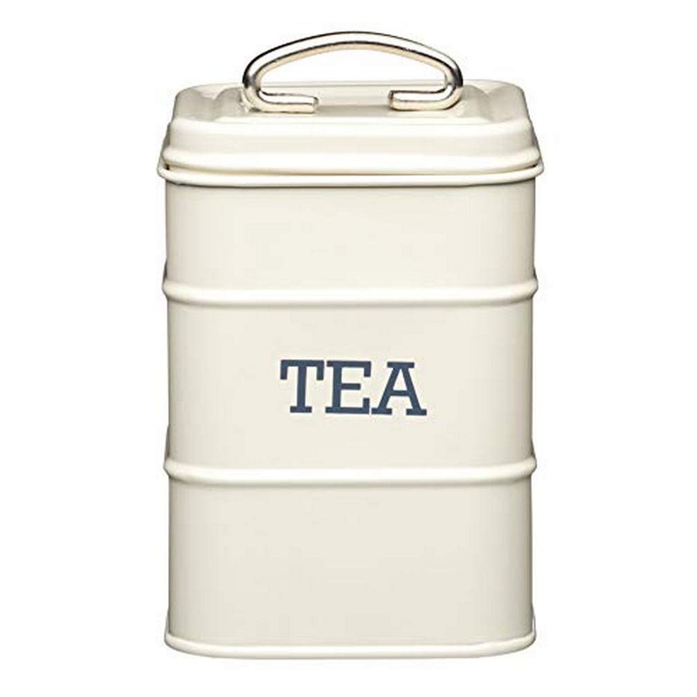 KITCHENCRAFTLNTEACRE Living Nostalgia Tea Canister, 11x17cm, Cream, Tagged, Antique Cream, 11 x 17 cm