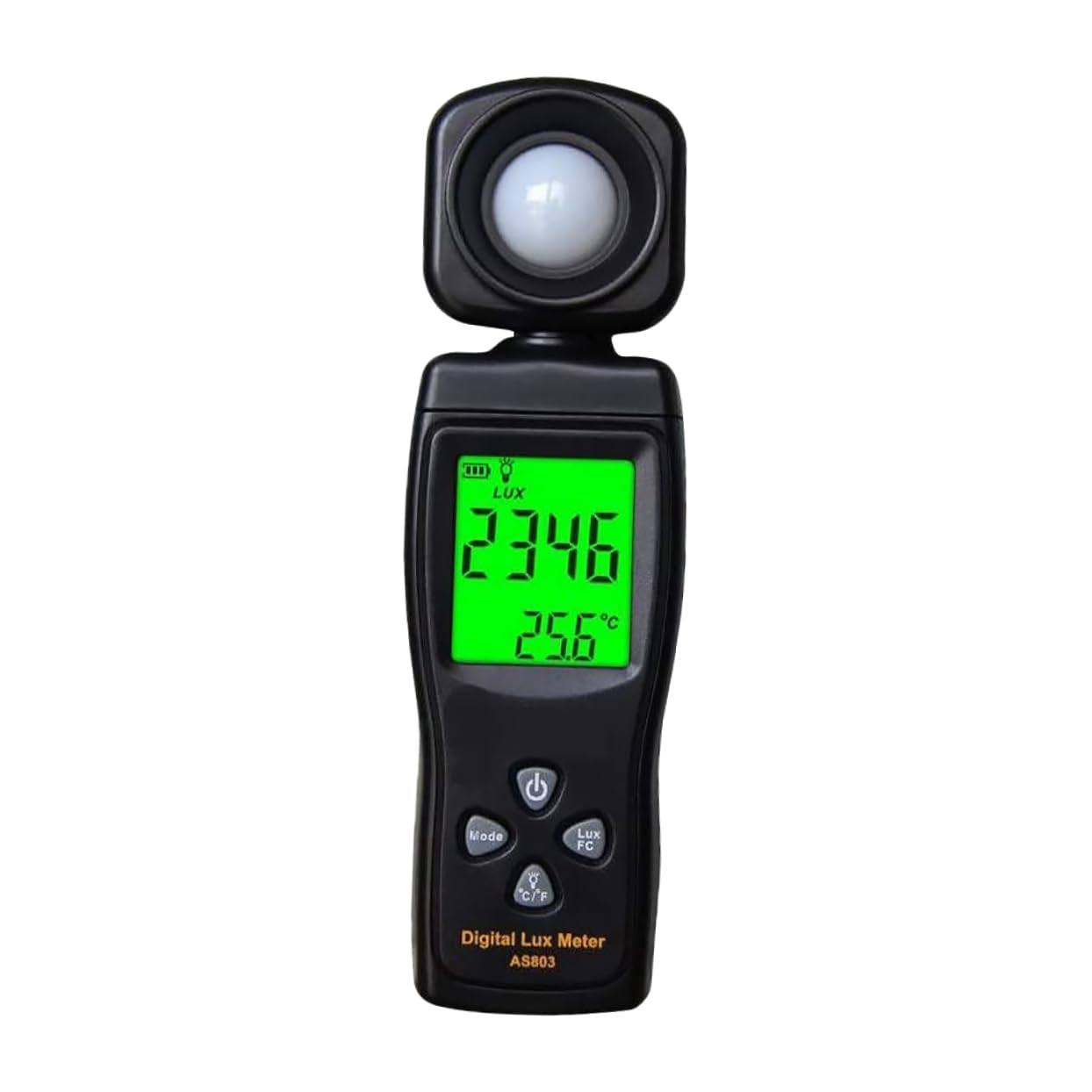 CAXUSD Illuminometer Photo Illuminance Sensor Digital Photometer Handheld Spectrometer Portable Photometer Brightness Measurement Handheld Photometer Light Meter Lux Meter Black Abs