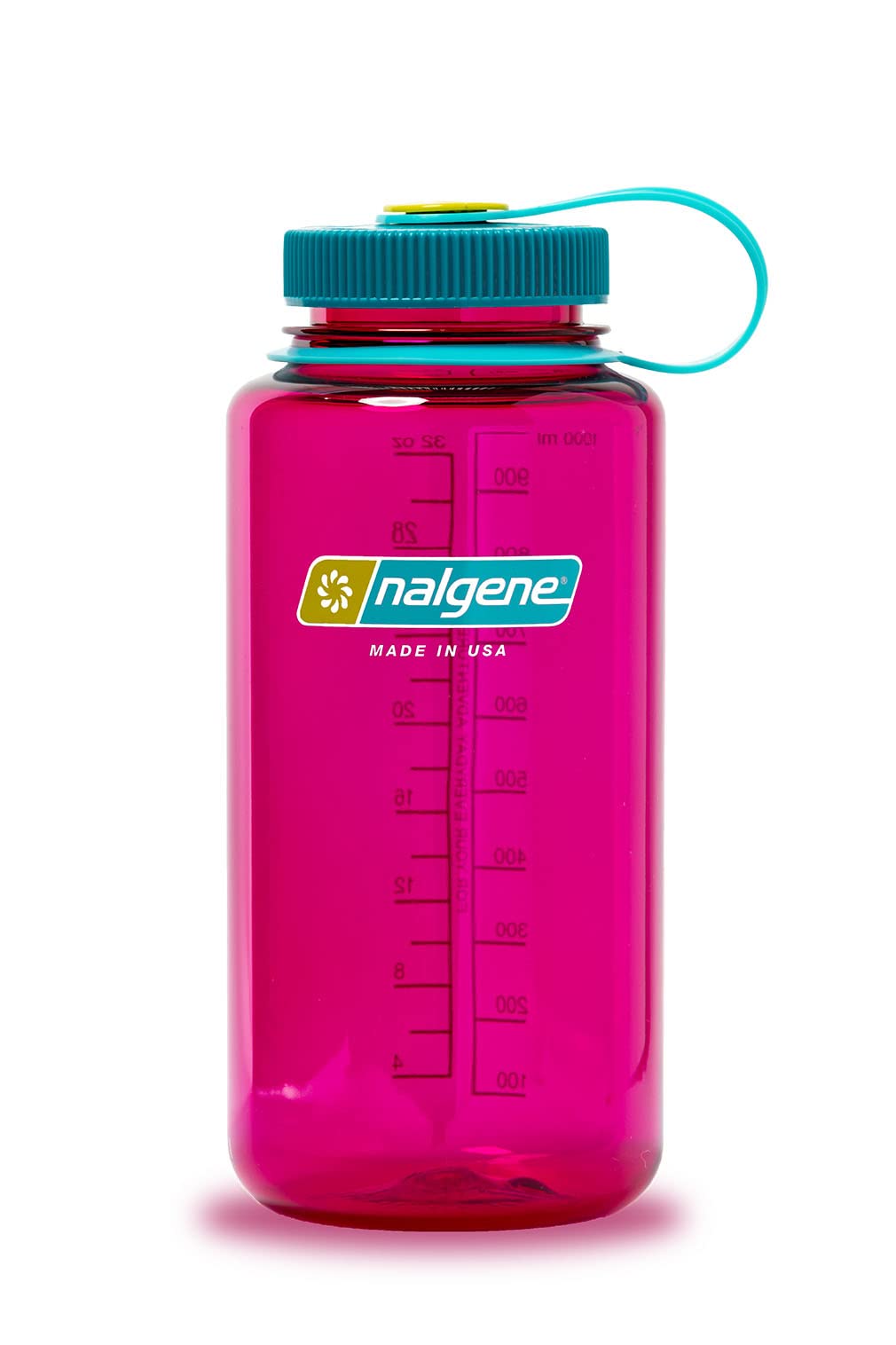 Nalgene Sustain Tritan BPA-Free Water Bottle Made with Material Derived from 50% Plastic Waste, 32 OZ, Wide Mouth, Eggplant